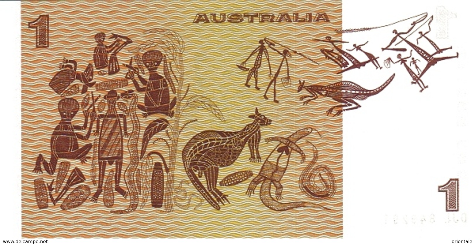 AUSTRALIA P. 42d 1 D 1983 UNC - 1974-94 Australia Reserve Bank (paper Notes)