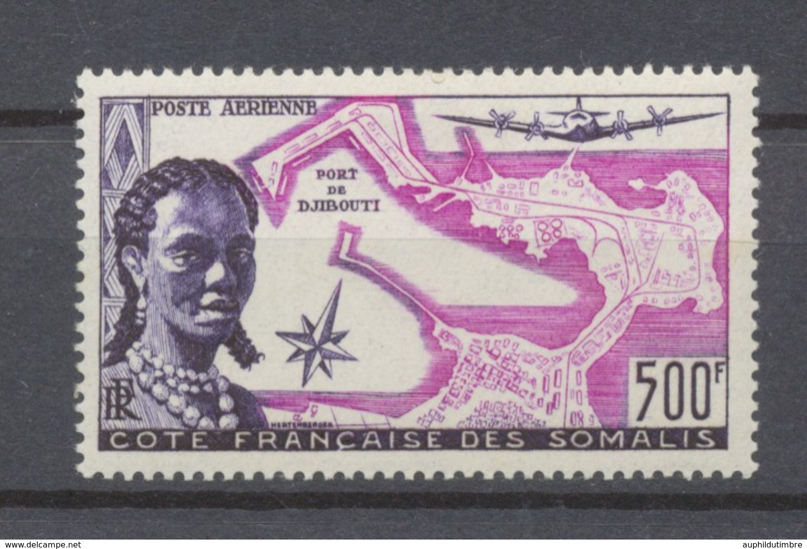 1956 Colonies Françaises Cote Des Somalis Poste Aérienne N°25 N* N3080 - Neufs