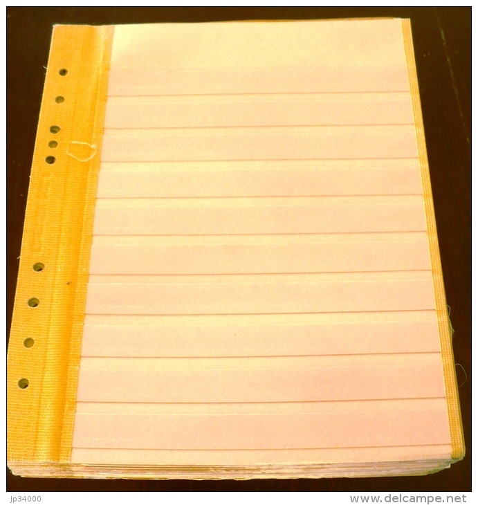 FEUILLES VIDES DE STOCK DE TIMBRES Pour Reliure Toutes Marques. LOT DE 30 Feuilles - For Stockbook