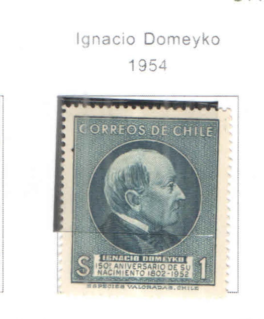 Chile PO 1954 Domeyco  Scott.282 See Scan On Scott.Page New - Cile