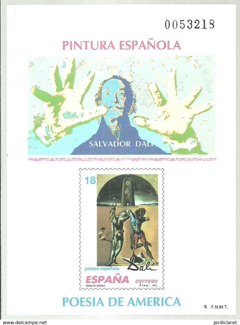 EPREUVE LUXE ESPAÑA 1994  SALVADOR DALI ESPAÑA - Modernos