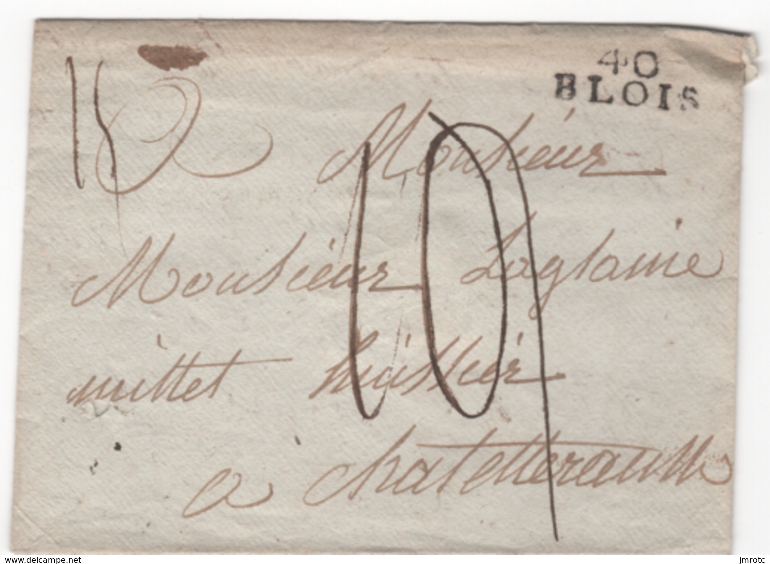 MP  40  BLOIS  Vers  1792  ( Indice  8 = 45 €) - 1701-1800: Précurseurs XVIII