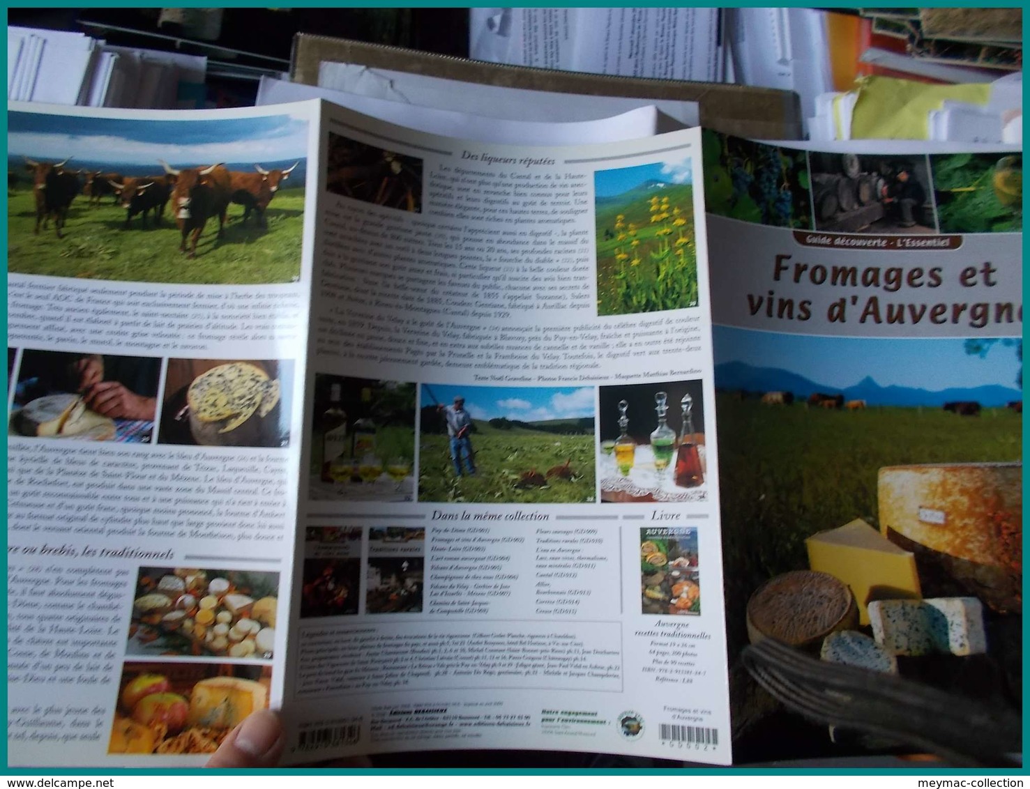 LIVRE NEUF PRIX REDUIT 6 GUIDES DECOUVERTE AUVERGNE CANTAL FROMAGES FLEUR CHAMPIGNON VOLCANS VINS VACHE tourisme voyage