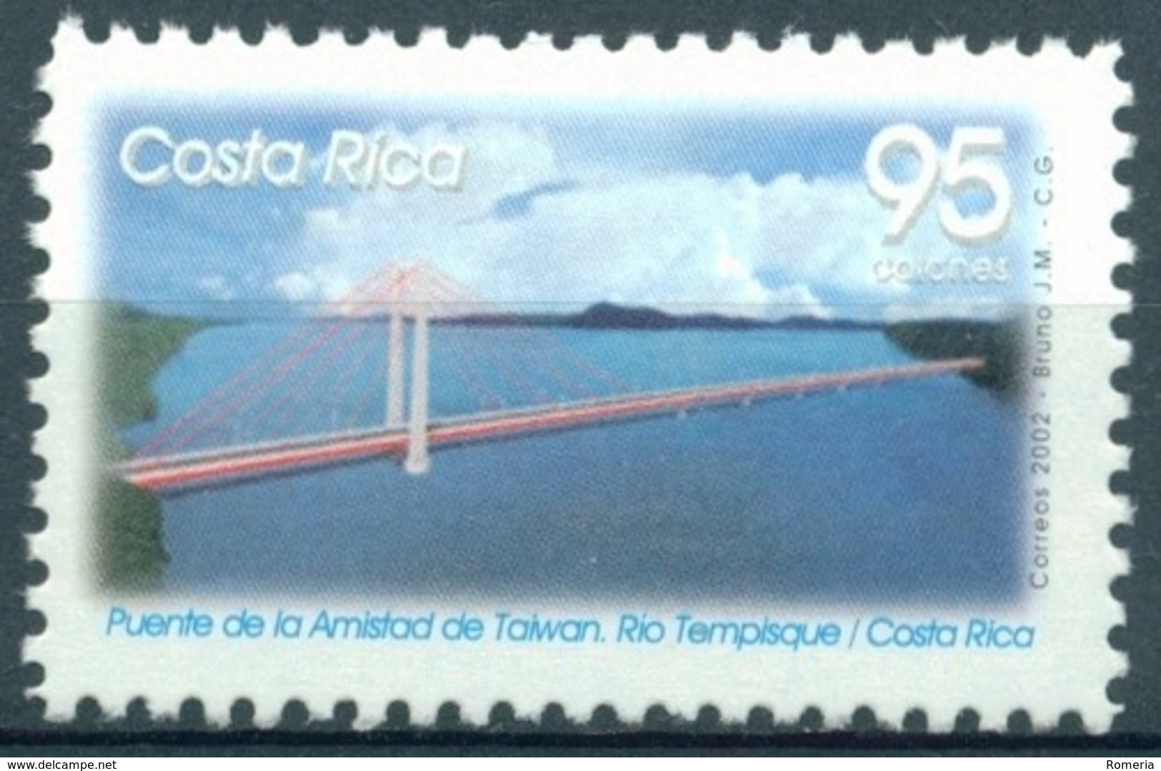 Costa Rica - 2002 - Yt 707 - Pont De L'Amitié De Taïwan - ** - Costa Rica