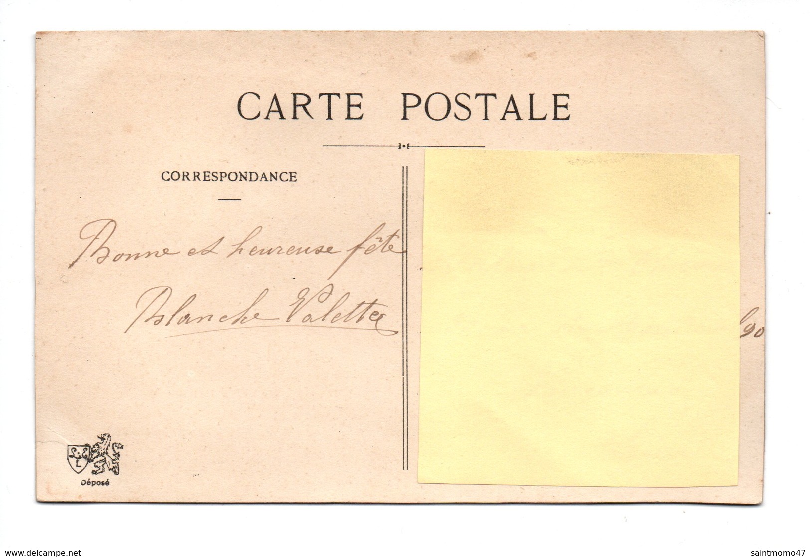 CARTES  " BONNE FÊTE " . BOUQUET . CARTE BRODÉE - Réf. N°9729 - - Autres & Non Classés