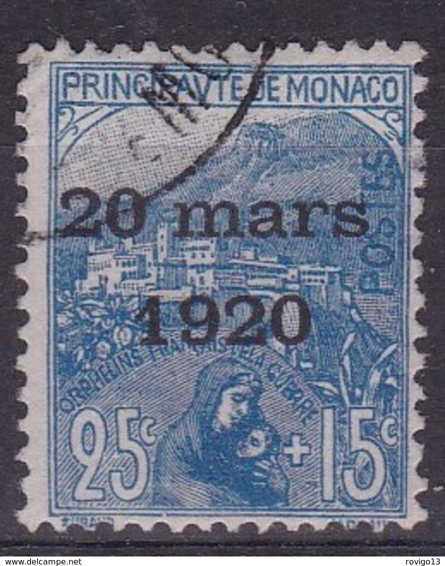 Monaco, Yvert N°40 Oblitéré - Cote 15 € - Oblitérés