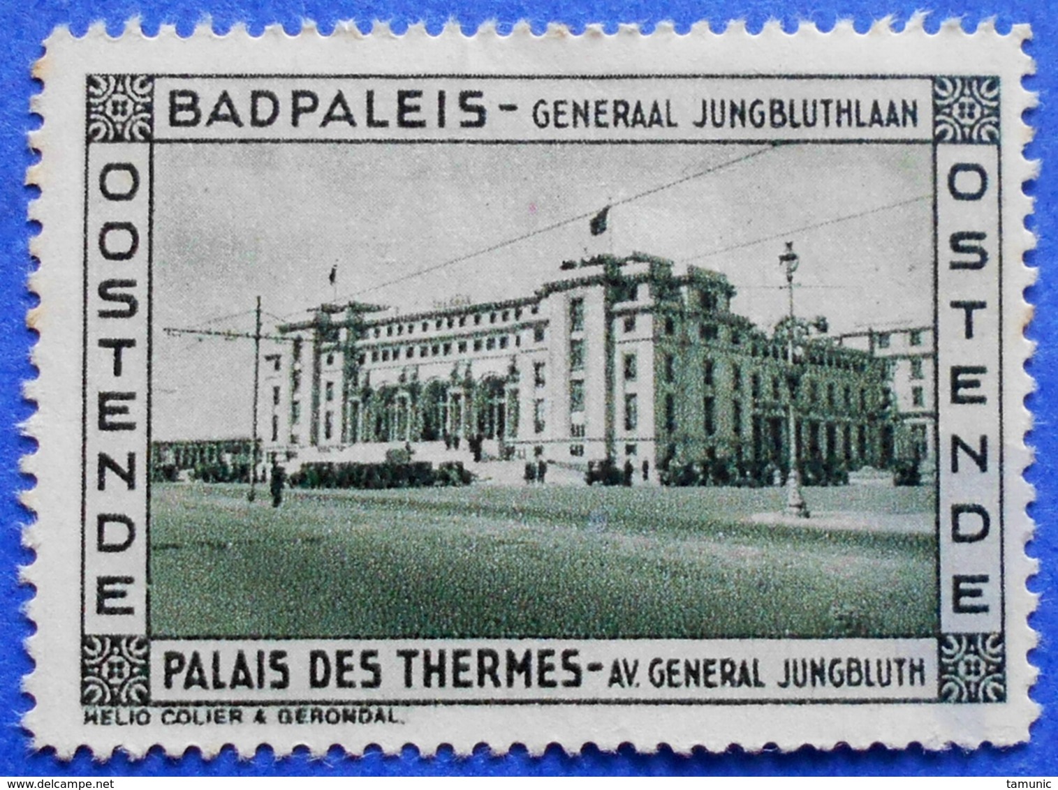 BELGIUM BELGIQUE BELGIE CINDERELLA OSTENDE BADPALEIS PALAIS DES THERMES - USED (?) - Other & Unclassified