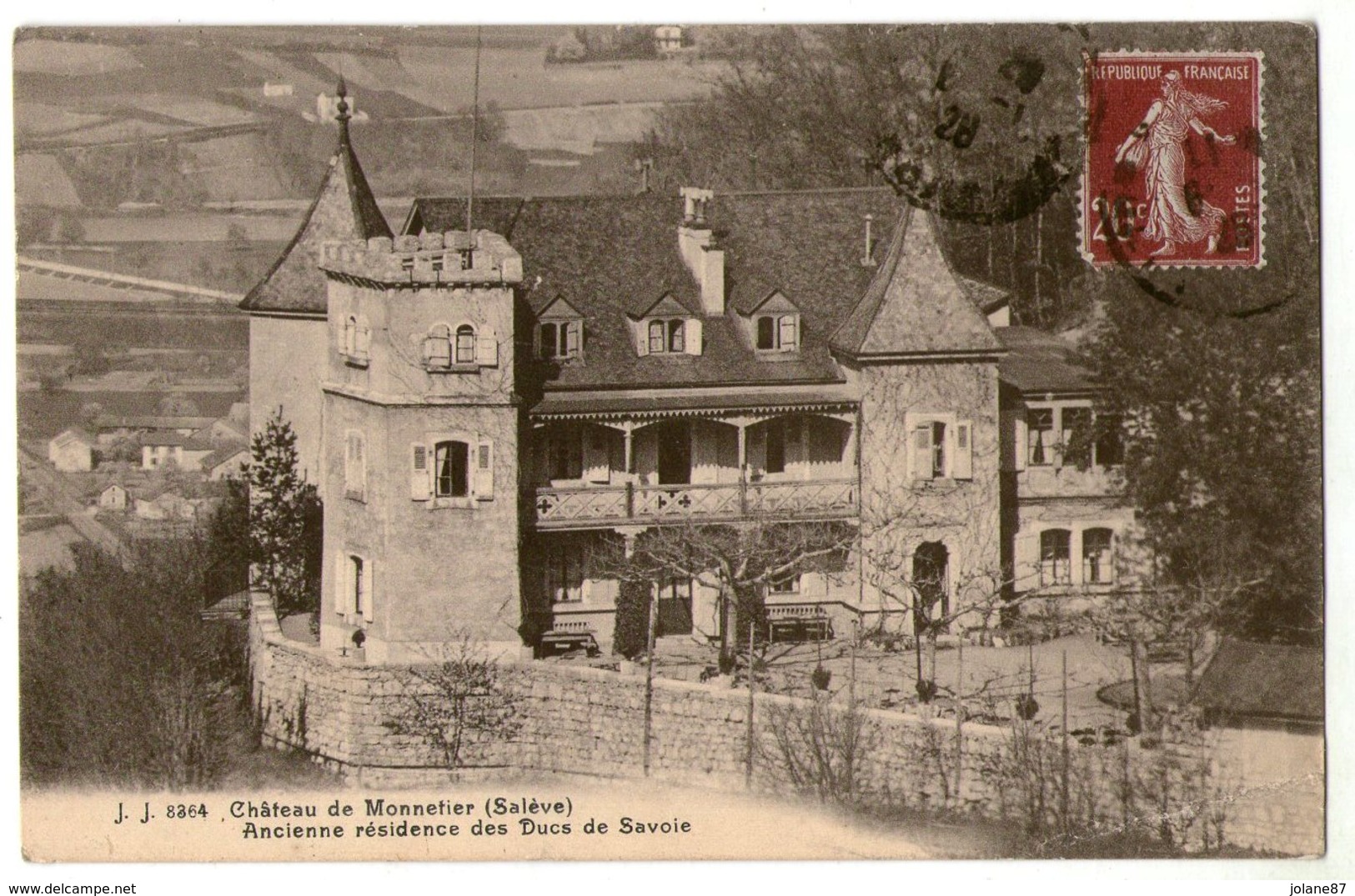 CPA  74     SALEVE      1928      CHATEAU DE MONNETIER - Autres & Non Classés