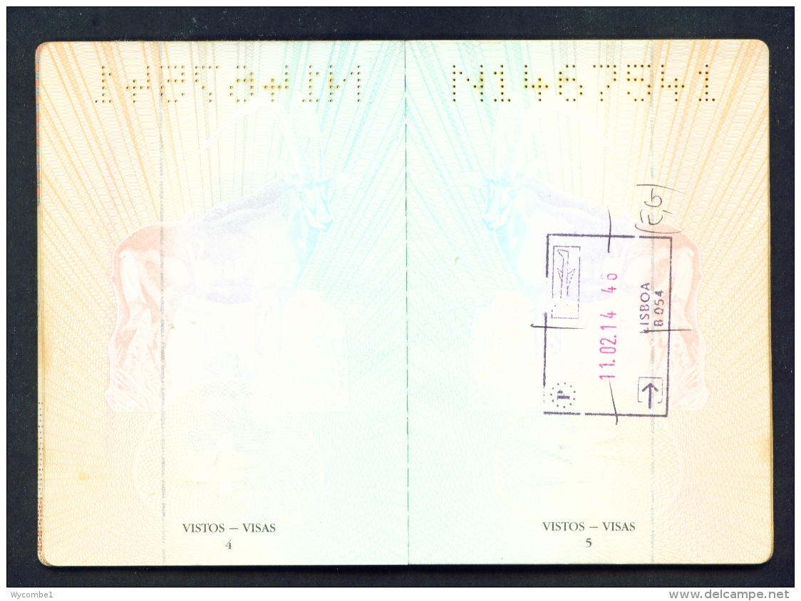 ANGOLA  -  Complete Expired Passport As Scans (Cover A Little Worn) All Used Pages Scanned - Historical Documents