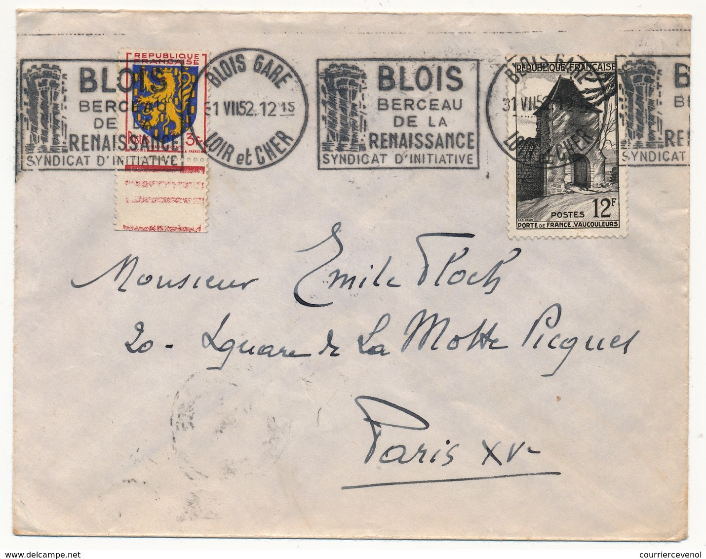 FRANCE - Enveloppe - OMEC BLOIS GARE (Loir Et Cher) - Blois Berceau De La Renaissance - 1952 - Mechanical Postmarks (Advertisement)