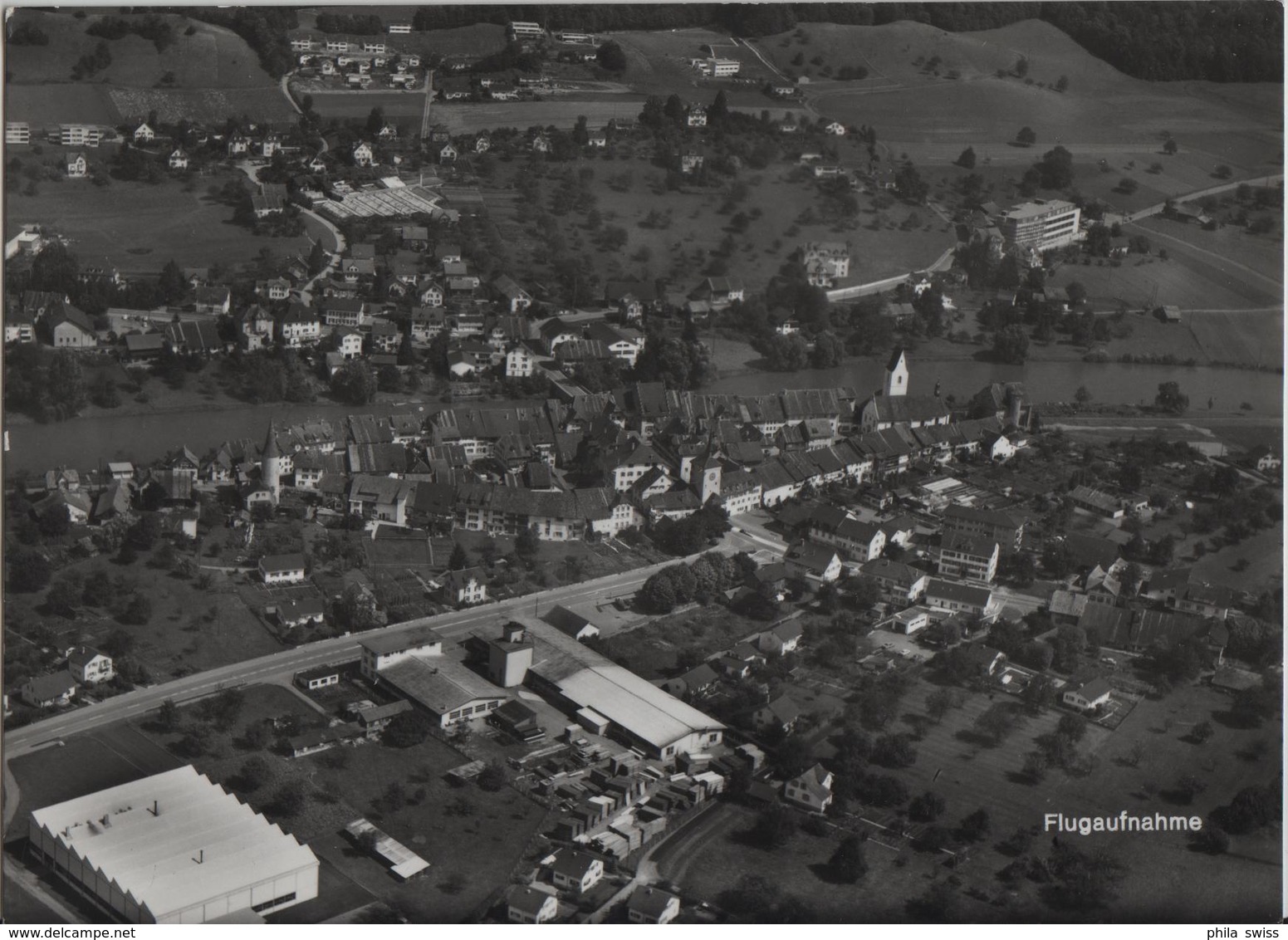 Flugaufnahme 5507 Mellingen AG - Flug-Foto Beier - Mellingen