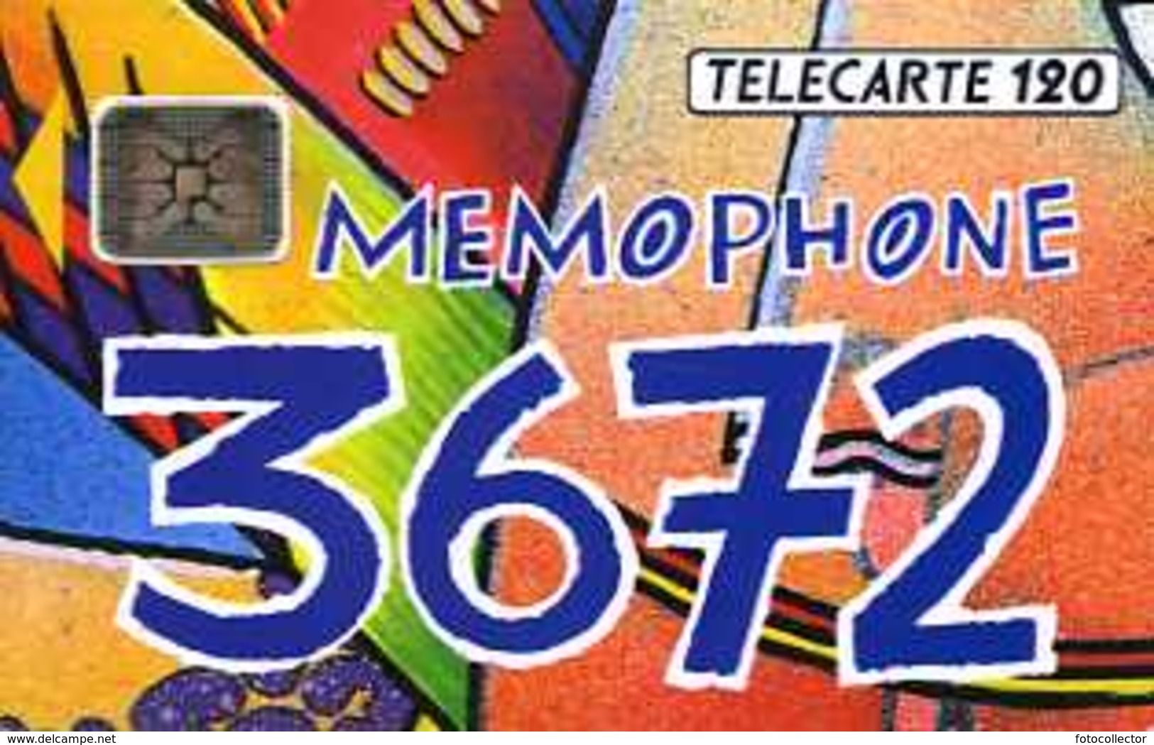 Télécarte 120 : Memophone 3672 - Opérateurs Télécom