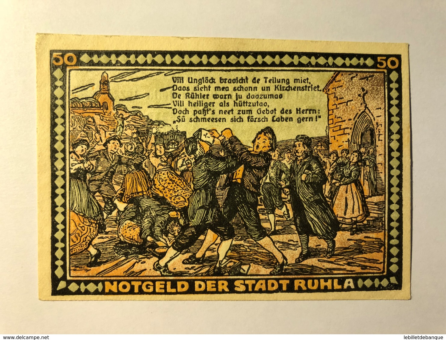 Allemagne Notgeld Ruhla 50 Pfennig - Collections