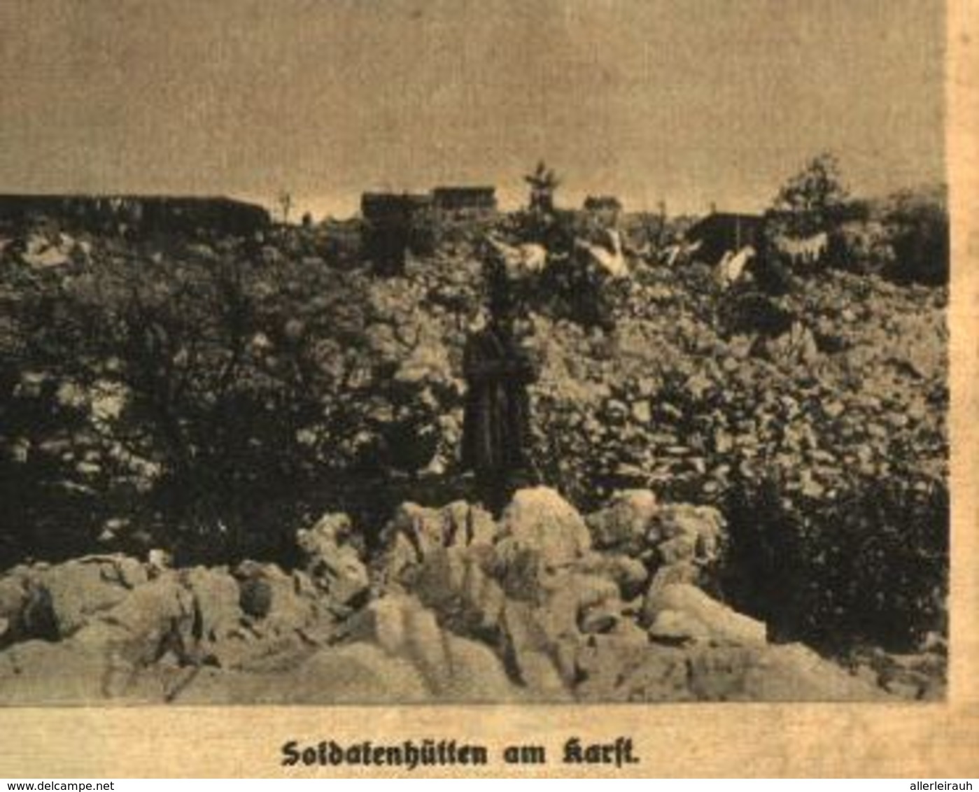 Soldatenhuetten Am Karst / Druck, Entnommen Aus Zeitschrift /1916 - Bücherpakete