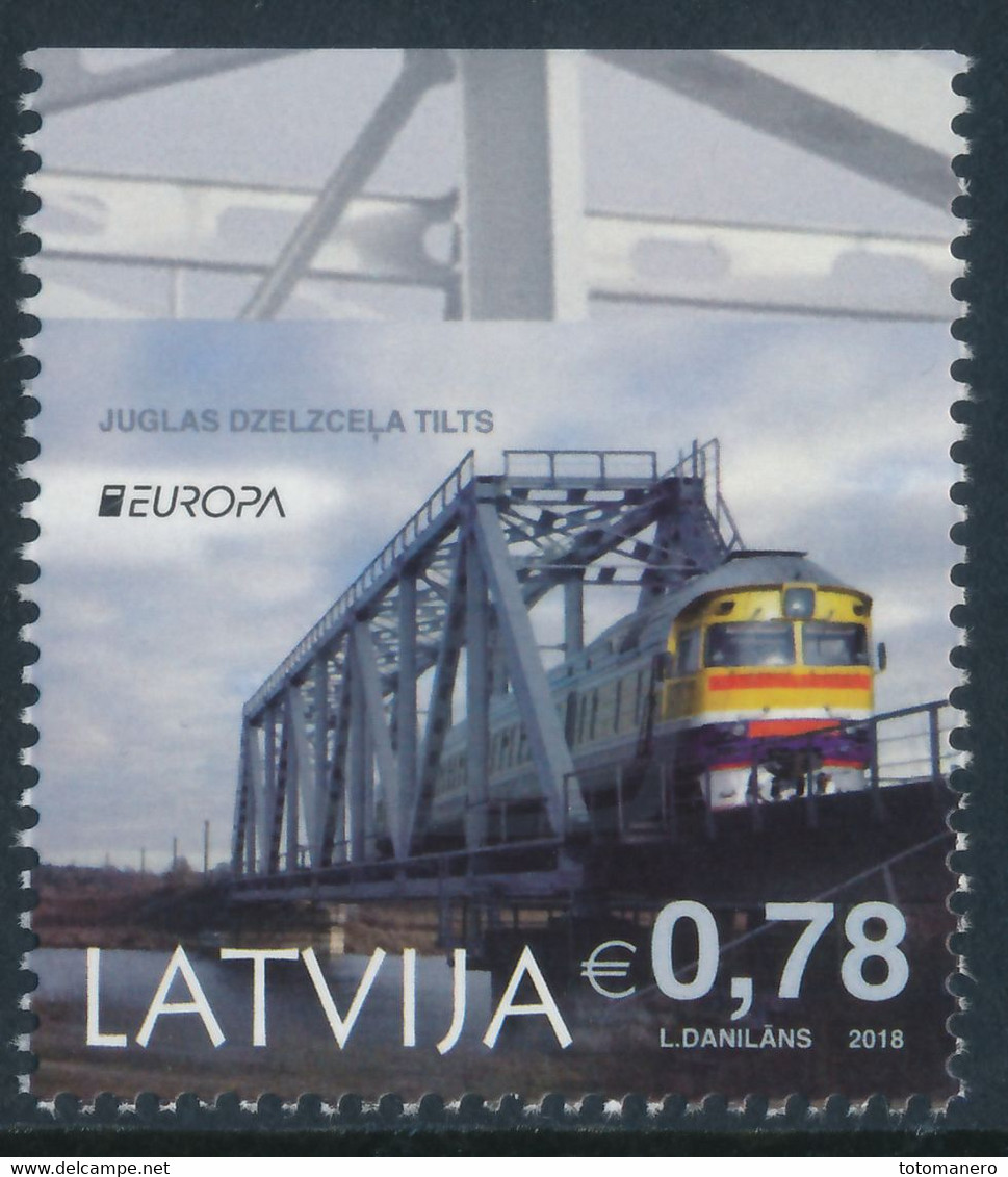 LATVIA/Lettland  EUROPA 2018 "Bridges" Unperfored At Top Ex Booklet 1v** - 2018