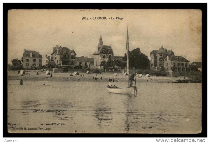 56 - Larmor-Plage - Ploemeur La Plage Petit Beateau à Voile Villa Tentes De Plage #00999 - Larmor-Plage