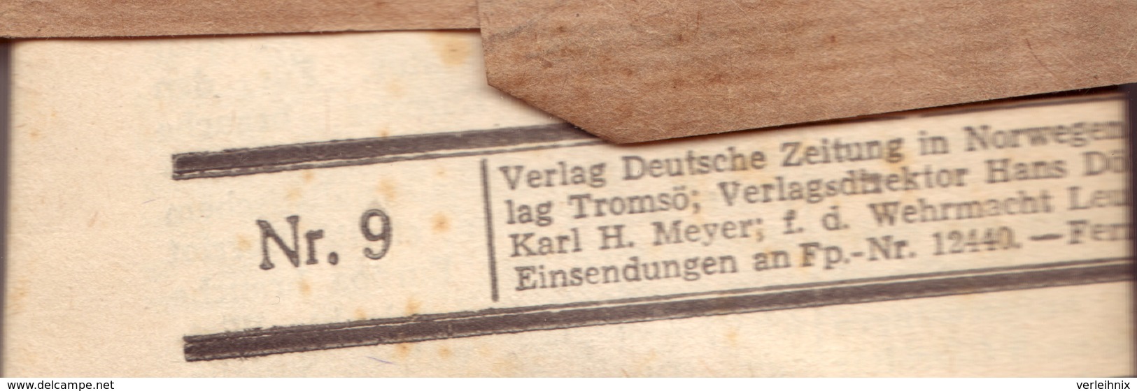 Polar-Kurier Tromsø Ungebrauchte Ausgabe V. 12.01.1945 Im Streifband - 1939-45