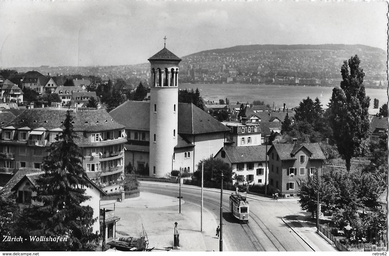 ZÜRICH - WOLLISHOFEN → Hauptstrasse Mit Tram Anno 1949   ►RRR◄ - Wollishofen