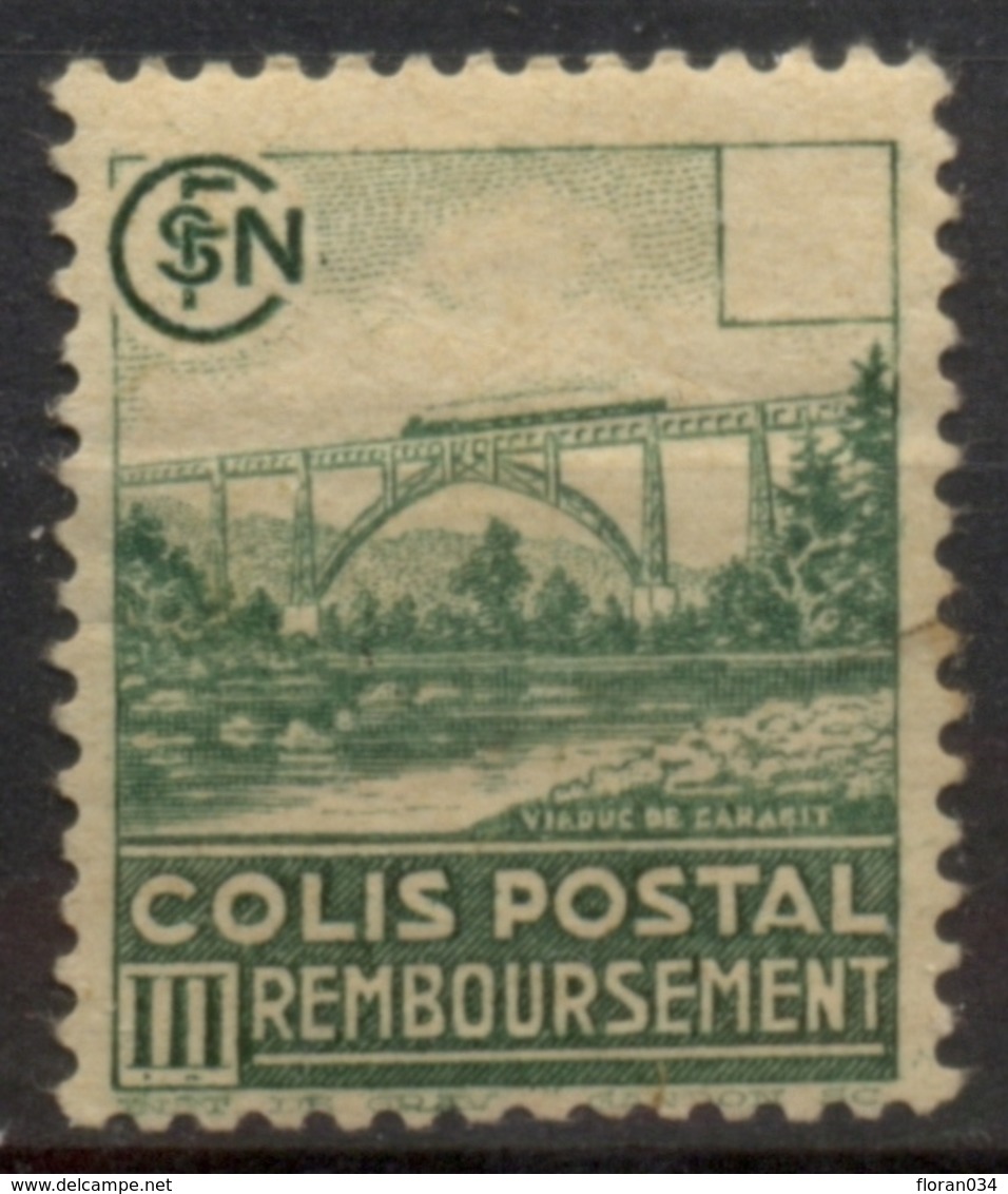 France Colis-Postaux N° 180b Valeur Omise Neuf * - Signé Calves Cote 385 Euros - Neufs