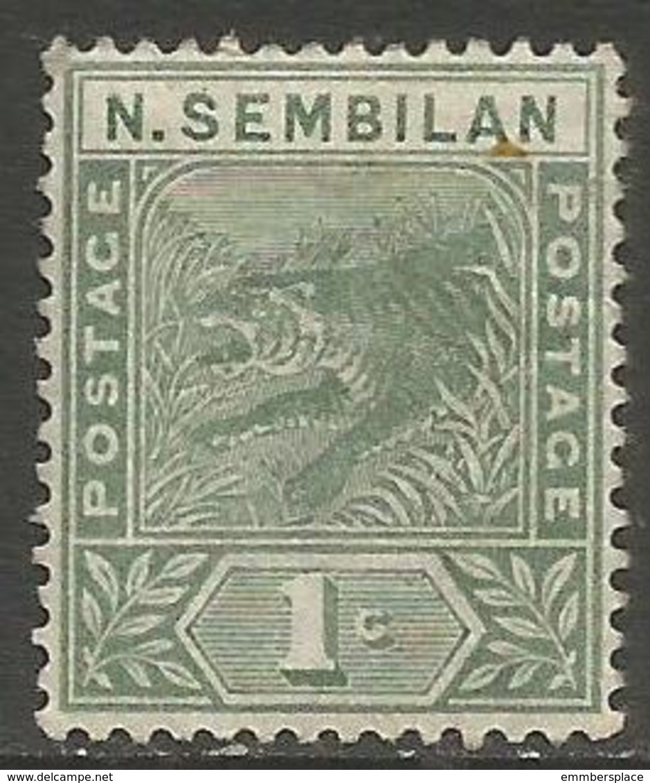 Negri Sembilan - 1891-4 Tiger 1c MH *    SG 2 - Negri Sembilan