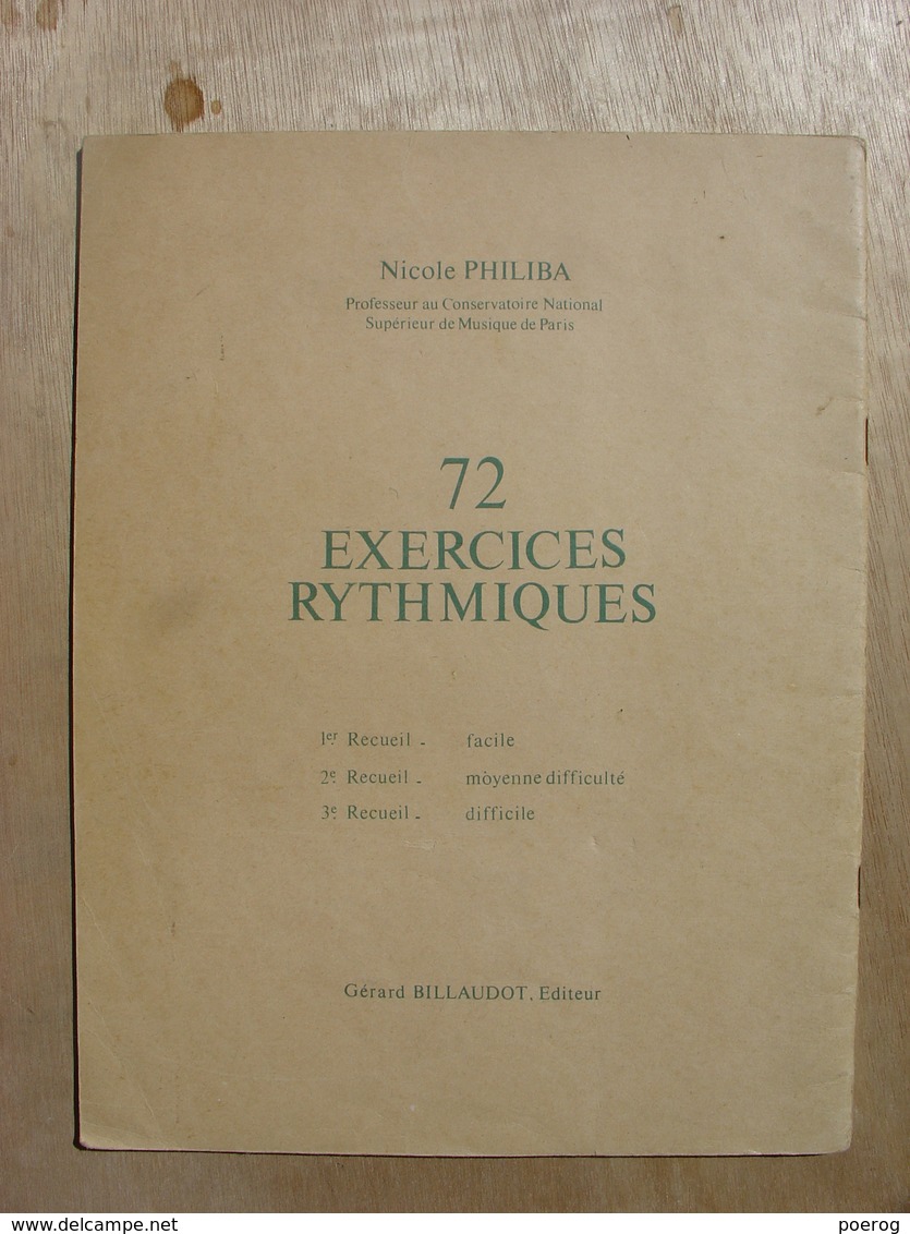 30 LECONS PROGRESSIVES DE LECTURE DE NOTES ET SOLFEGE RYTHMIQUE - ALAIN GRIMOIN - 1975 - GERARD BILLAUDOT EDITEUR - Spartiti