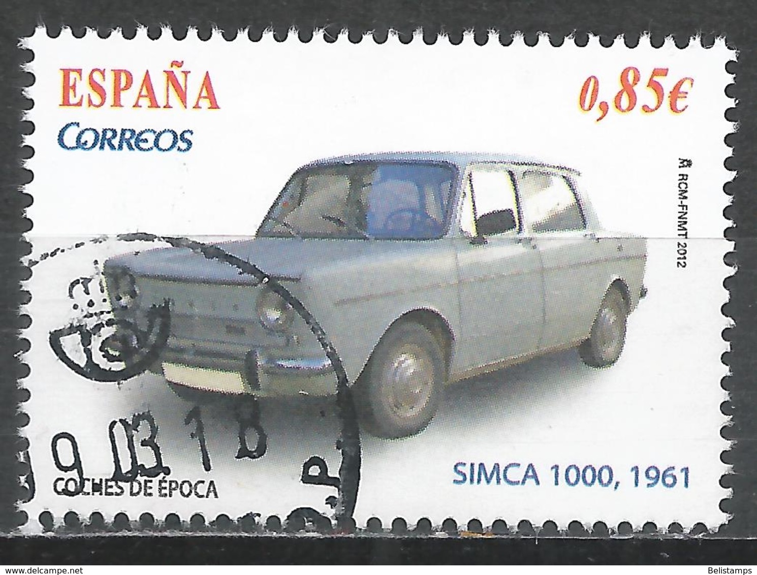 Spain 2012. Scott #3853d (U) 1961 Simca 1000, Automobile * - Oblitérés