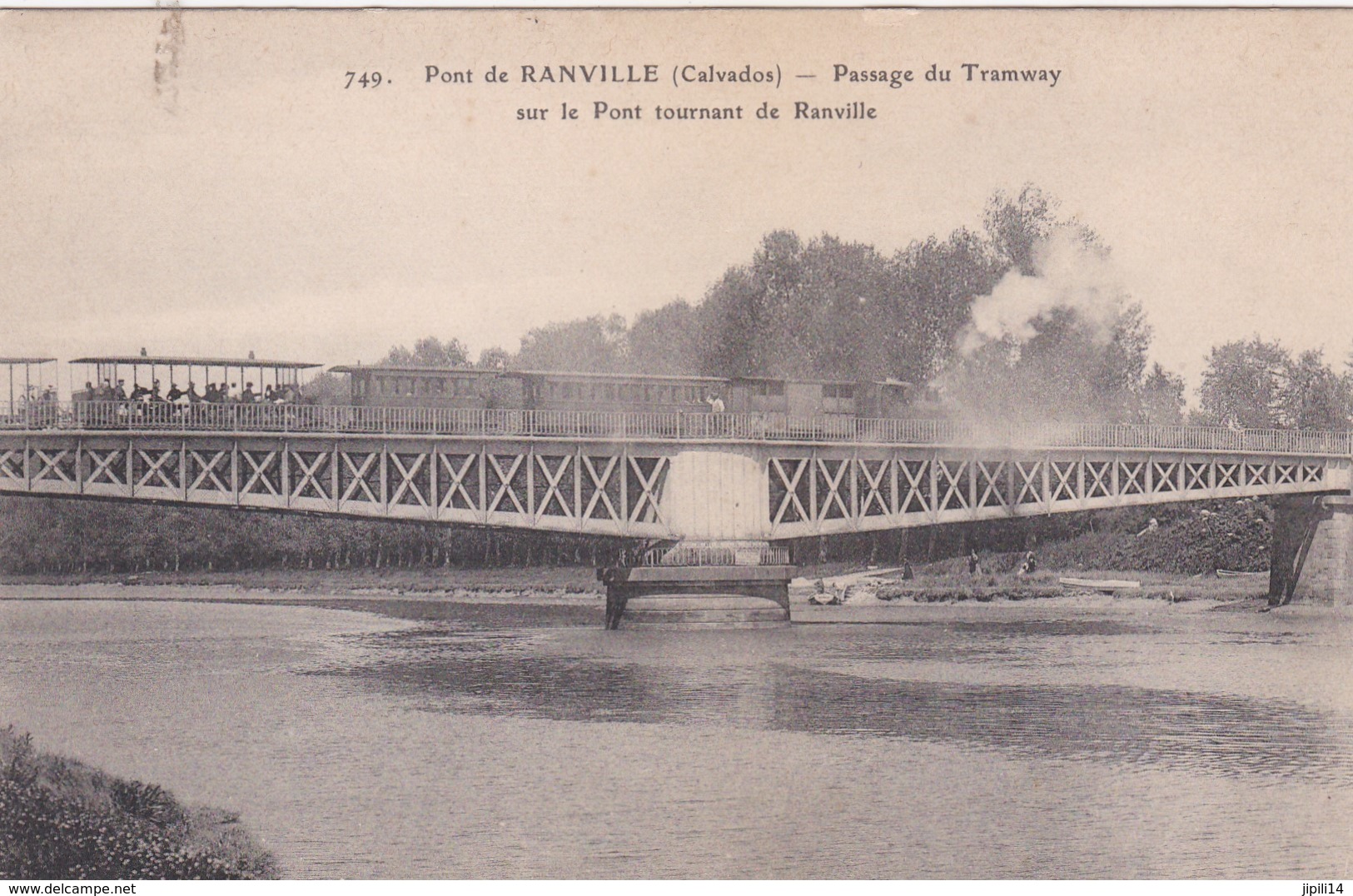 RANVILLE  PASSAGE DU TRAMWAY SUR LE PONT TOURNANT BEAU PLAN  ACHAT IMMEDIAT - Autres & Non Classés