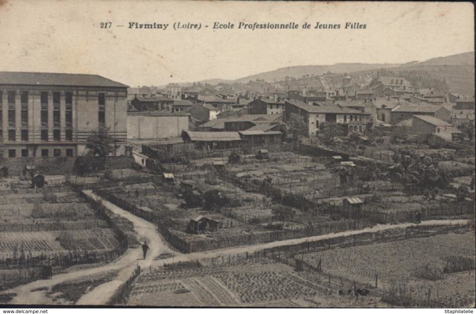 CPA 217 Firminy Loire école Professionnelle De Jeunes Filles - Firminy