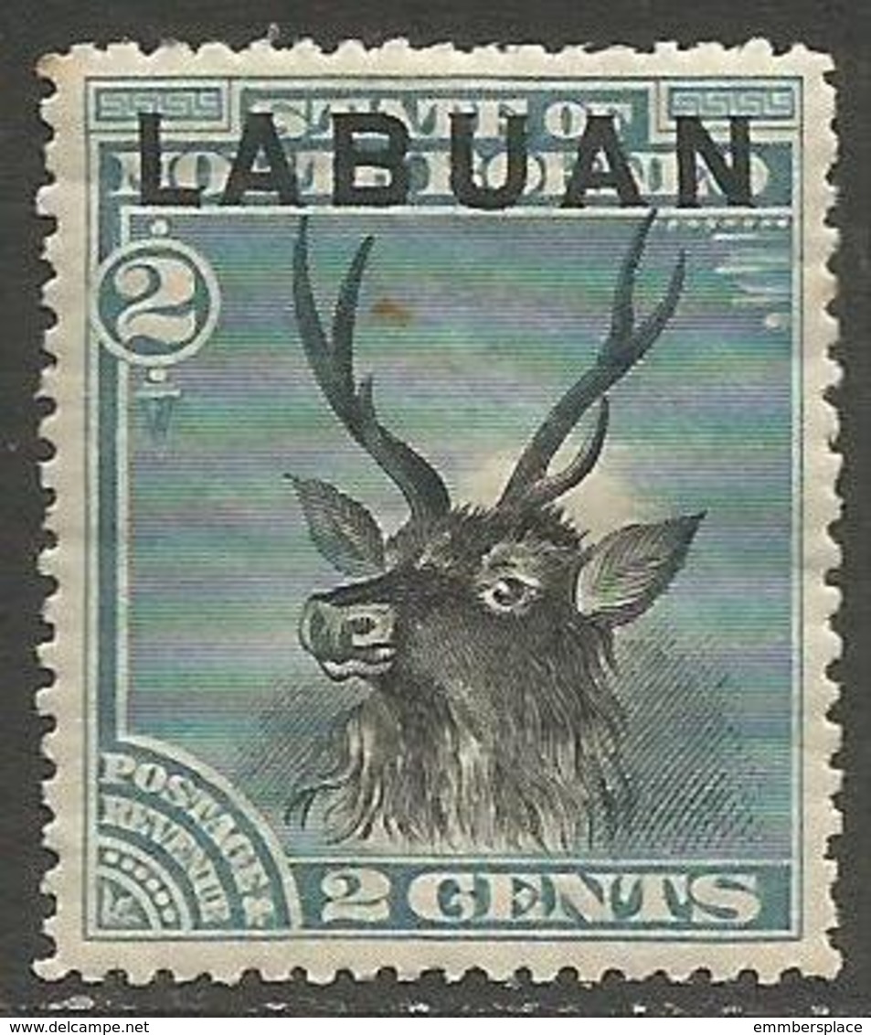 Labuan - 1894 Sambar Stag 2c MH *    SG 63 - North Borneo (...-1963)