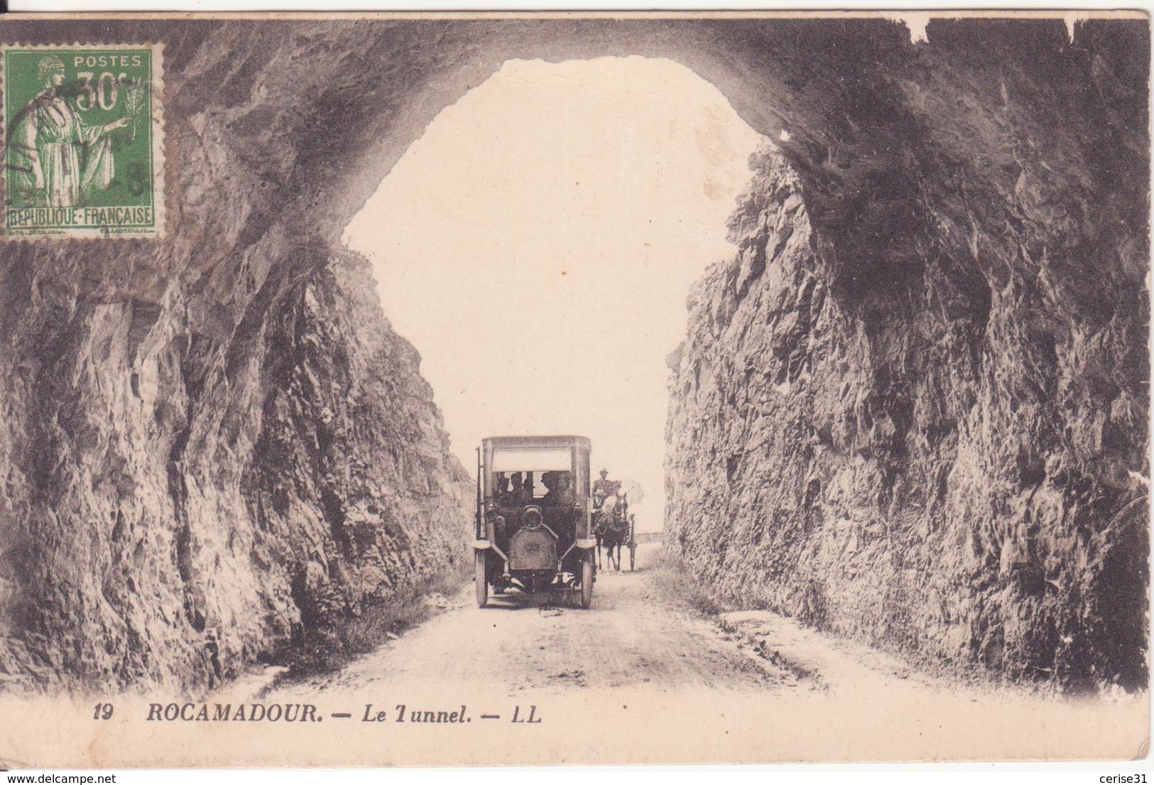 CPA - 19. Rocamadour - Le Tunnel - Rocamadour