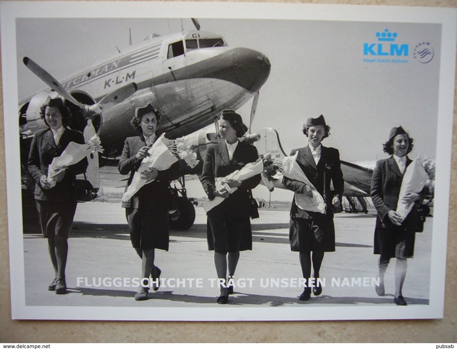 Avion / Airplane / KLM / Douglas DC-3 /Air Hostess / Airline Issue - 1946-....: Modern Era