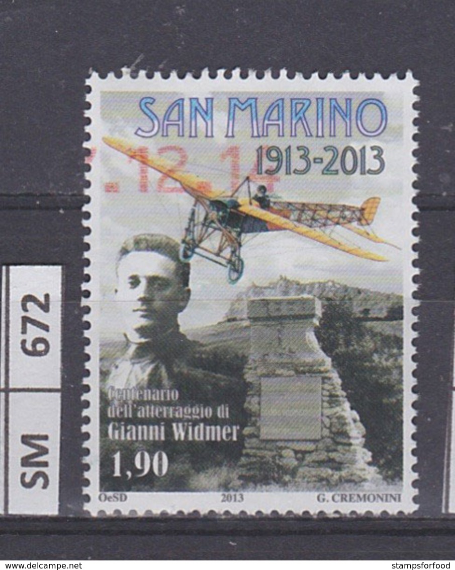 SAN MARINO   2013	Gianni Widmer, Usato - Used Stamps