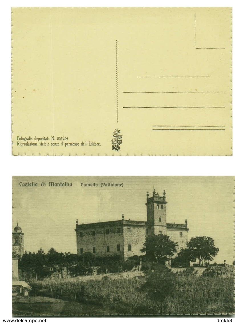 CASTELLO DI MONTALBO ( PIANELLO / PIACENZA ) EDIZ. GARIONI 1920s/30s (1876) - Piacenza