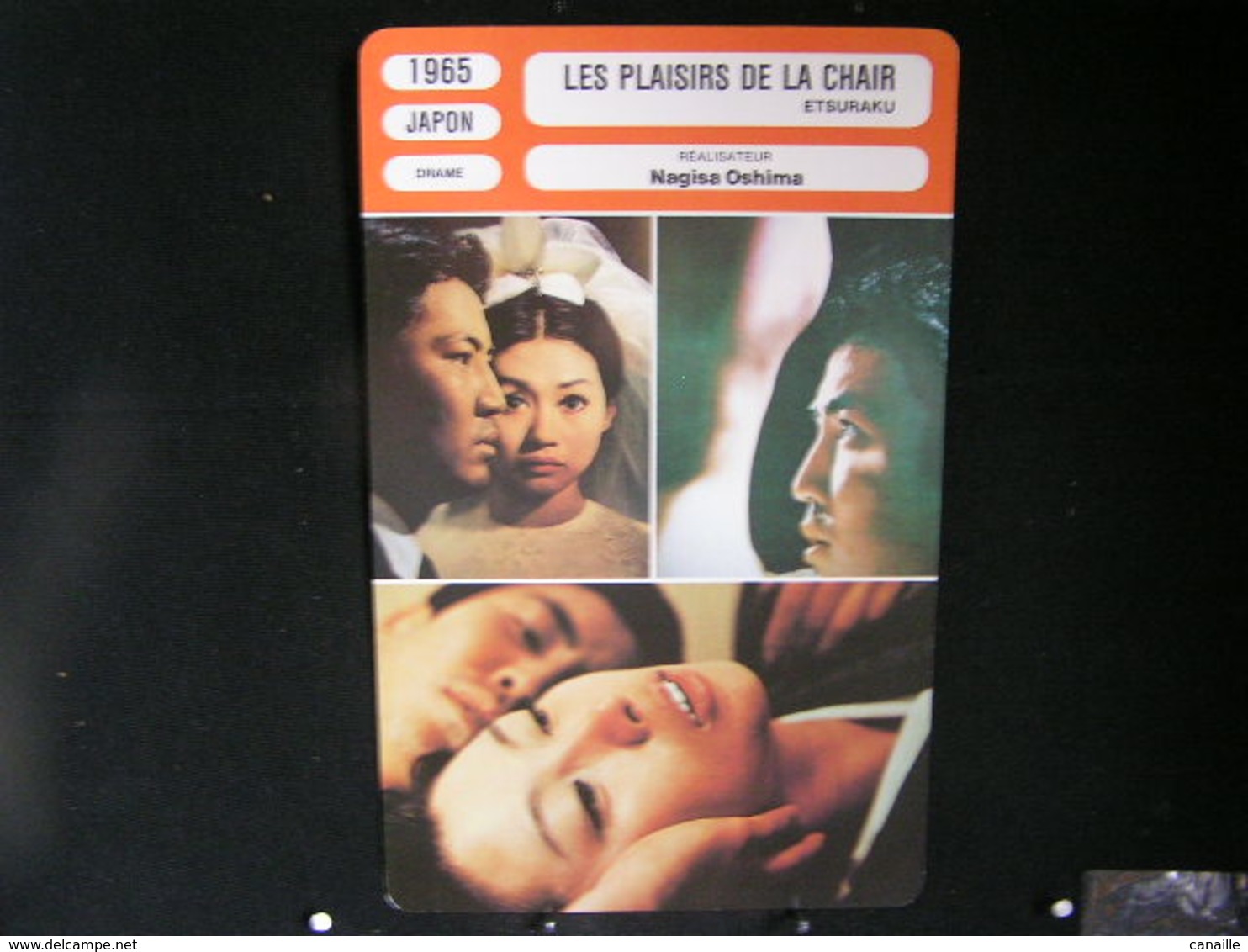 SB / Les Fiches De Monsieur Cinéma - Katsuo Nakamura - Réalisateur Nagisa Oshima, Les Plaisirs De La Chairs,1965 - Japon - Cinema Advertisement