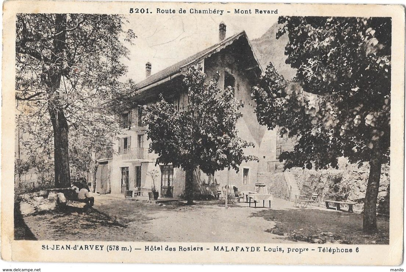 HOTEL DES ROSIERS MALAFAYDE Propriétaire à ST JEAN D'ARVEY (hte Savoie)   Photo GRIMAL à CHAMBERY - Ristoranti