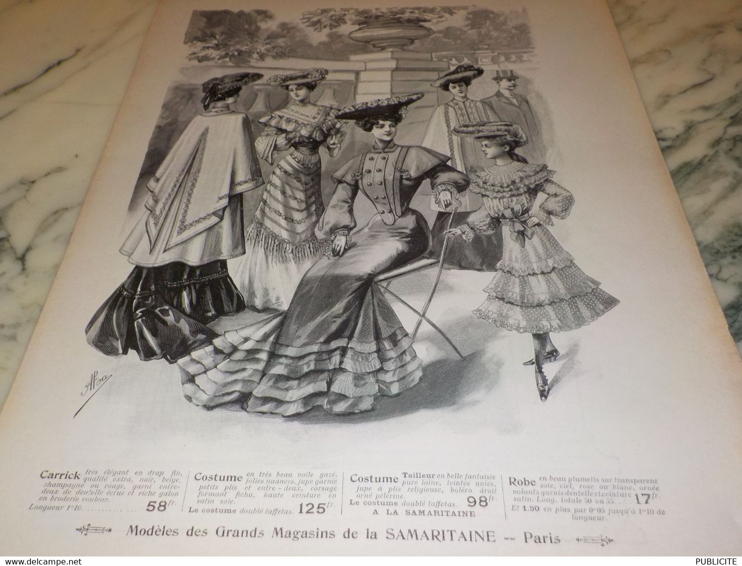 ANCIENNE PUBLICITE GRANDS MAGASIN SAMARITAINE 1904 - Autres & Non Classés