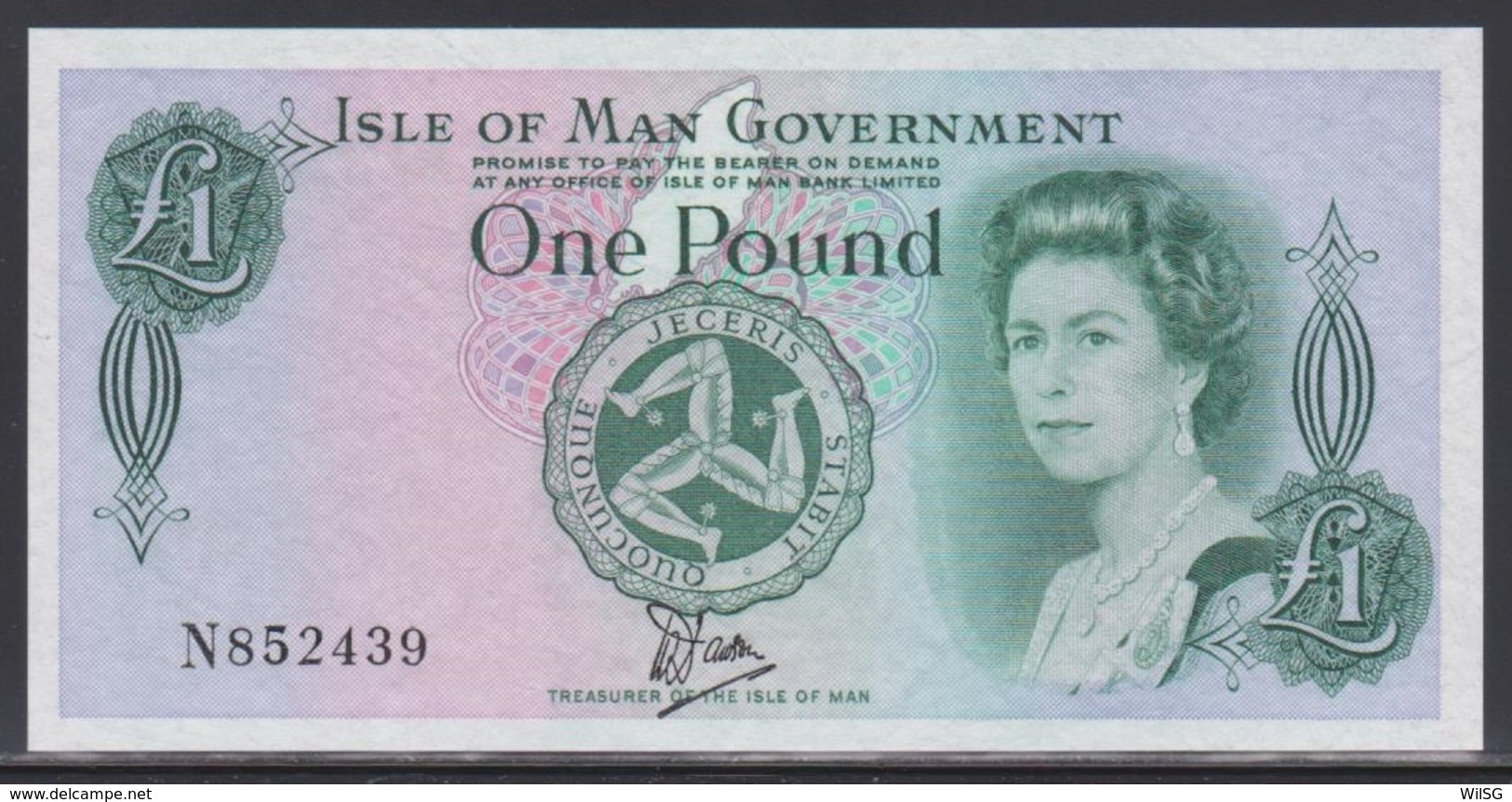 Isle Of Man 1 Pound (ND 1983) Plastic UNC - 1 Pound