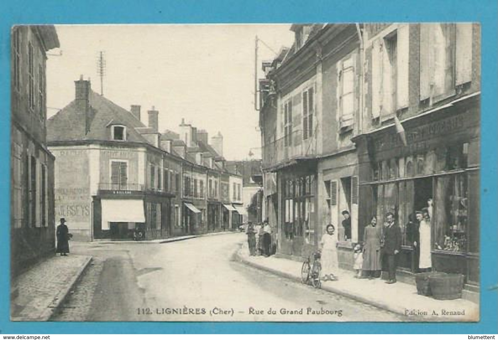 CPA 112 - Rue Du Grand Faubourg LIGNIERES 18 - Altri & Non Classificati