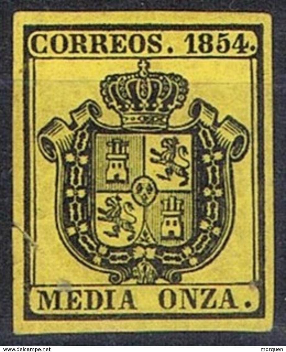 Sello 1/2 Onza Sercicio Oficial 1854,  Num 28 * - Ungebraucht