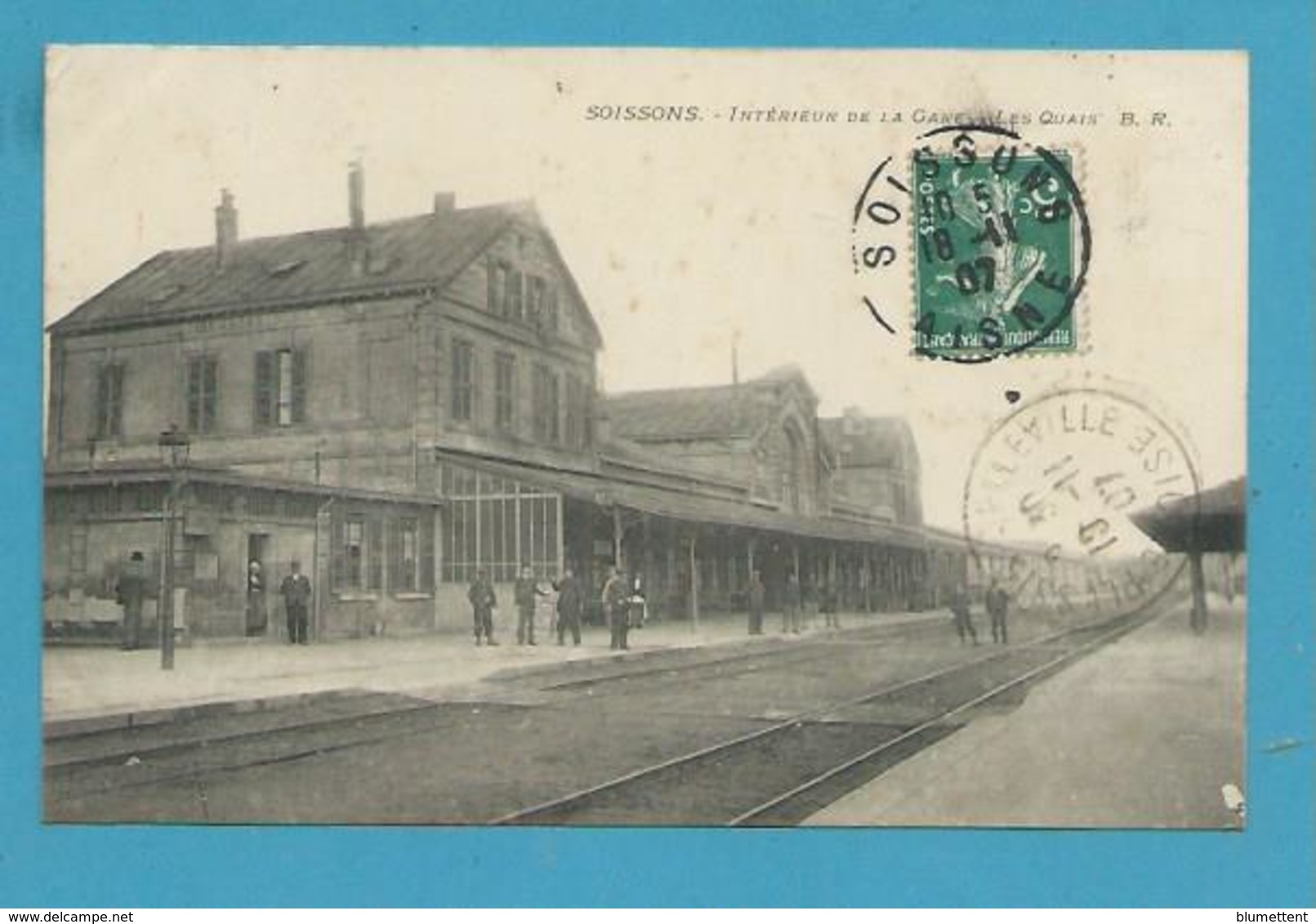 CPA Chemin De Fer Intérieur De La Gare SOISSONS 02 - Soissons