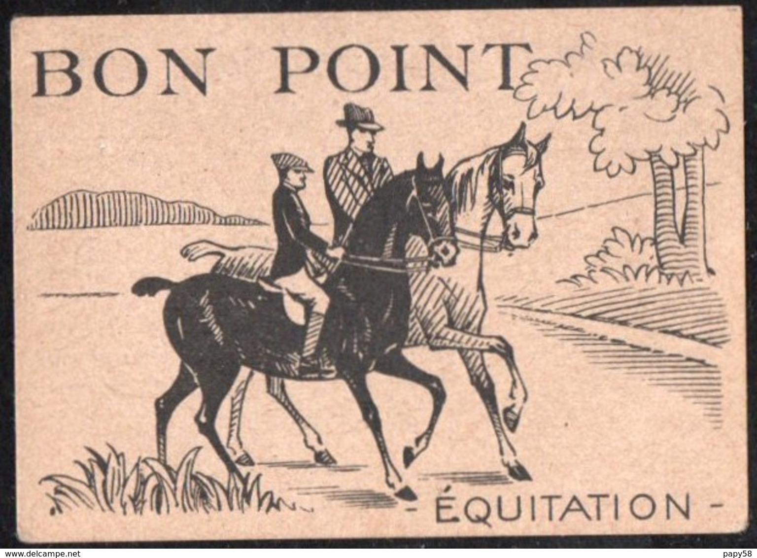 Vieux Papiers > Non Classés Bon Point Encres Robert Equitation - Zonder Classificatie