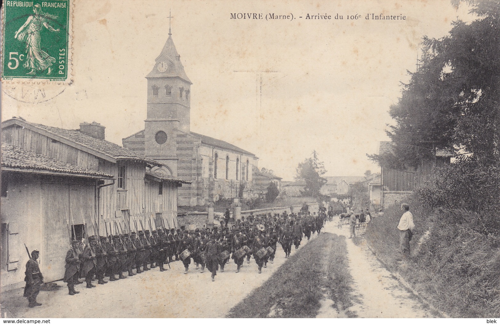 51. Marne : Moivre : Arrivée Du 106 E D ' Infanterie . - Other & Unclassified