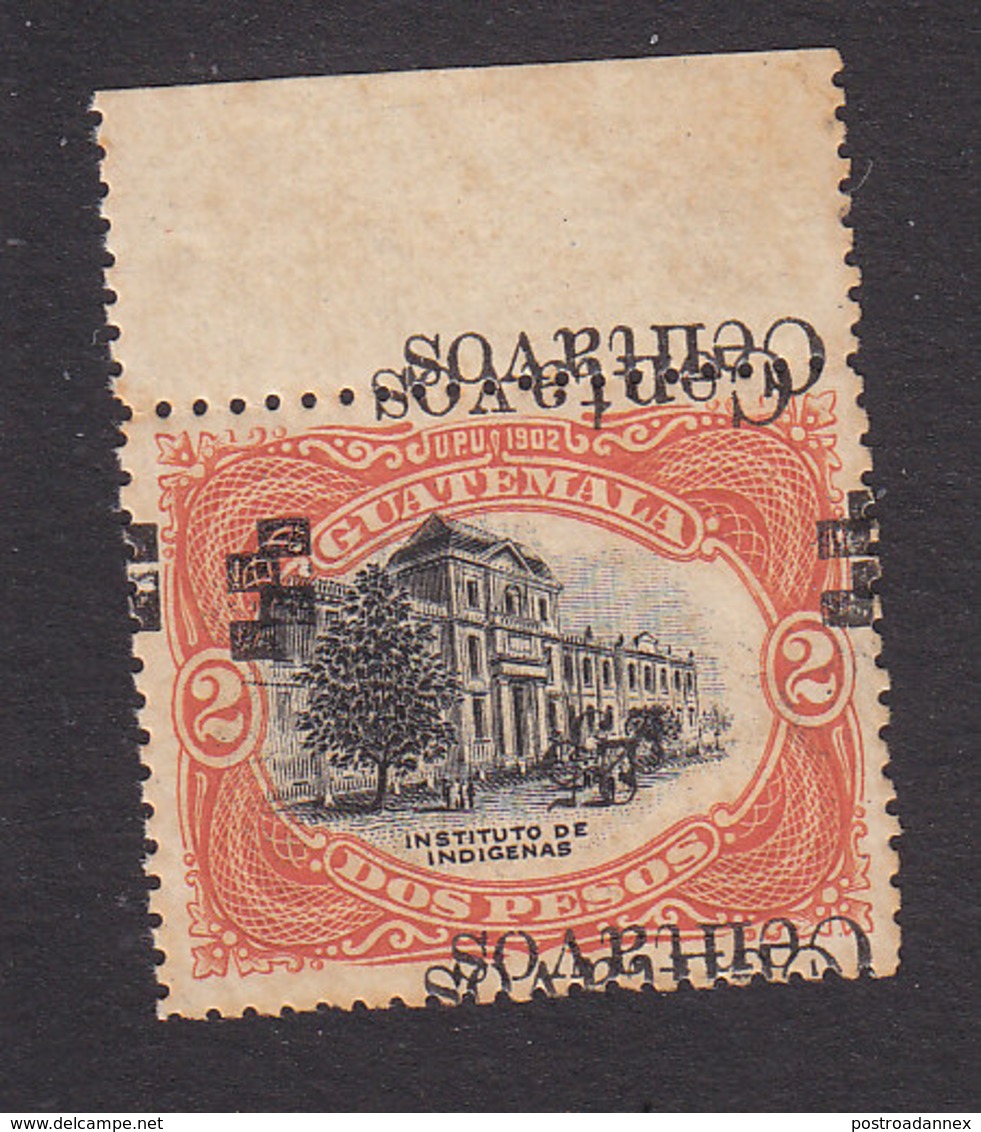 Guatemala, Scott #168d, Mint Hinged, School Surcharged, Issued 1920 - Guatemala