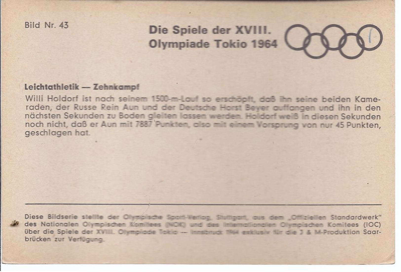 Die Spiele Der XVIII Olympiade Tokio 1964   (89680a-023) - Autres & Non Classés