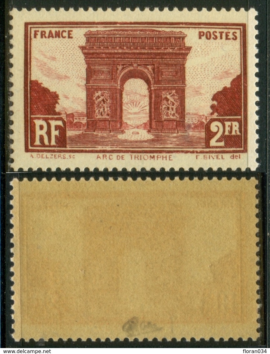 France N° 258 Neuf ** (MNH) Signé Calves Cote 95 Euros - TTB Qualité - Unused Stamps