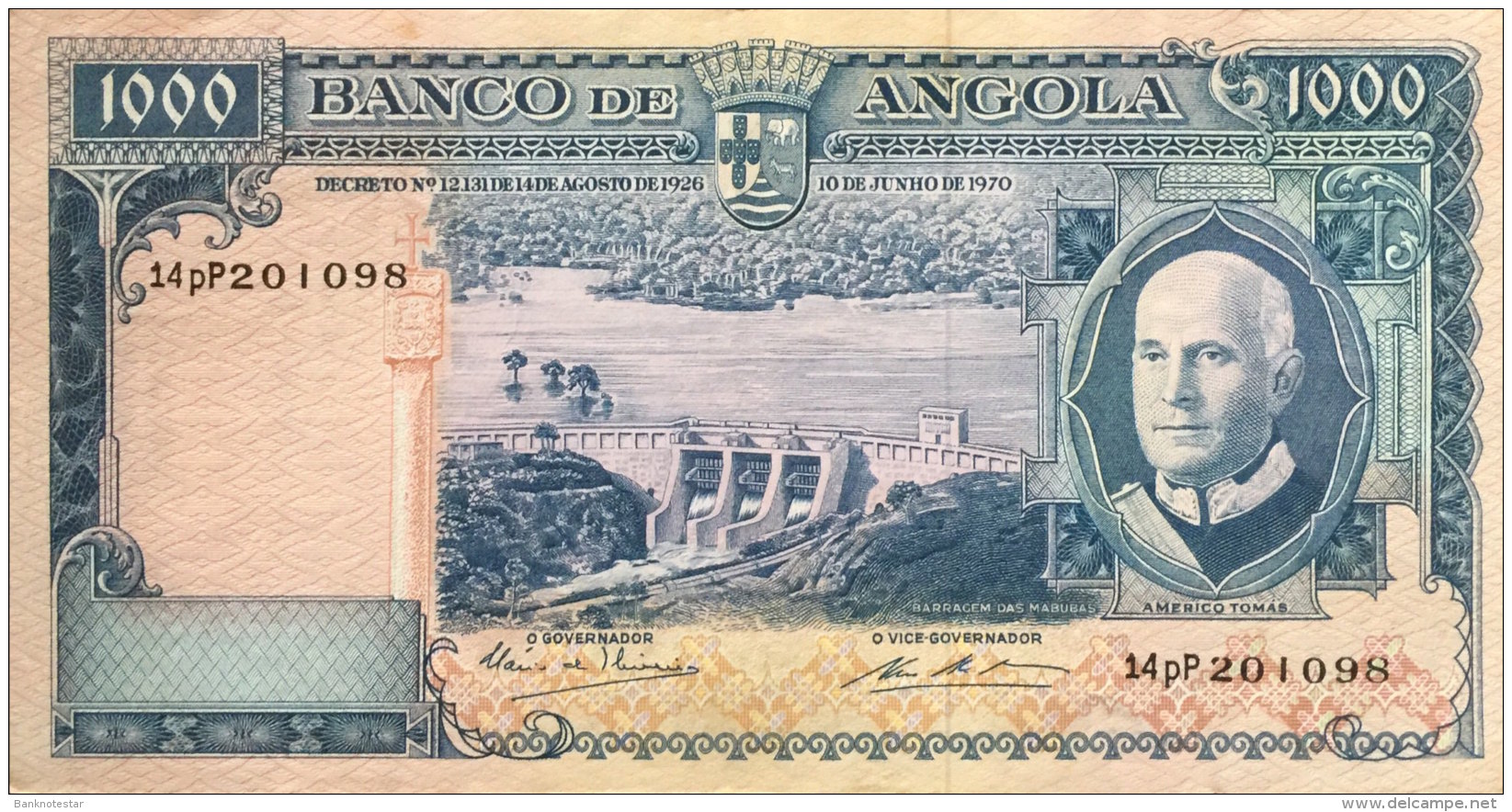 Angola 1.000 Escudos, P-98 1970 - Angola