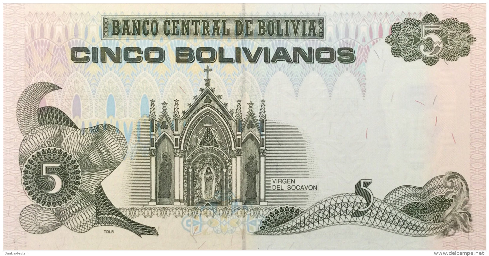 Bolivia 5 Bolivianos, P-215a  UNC - Bolivien