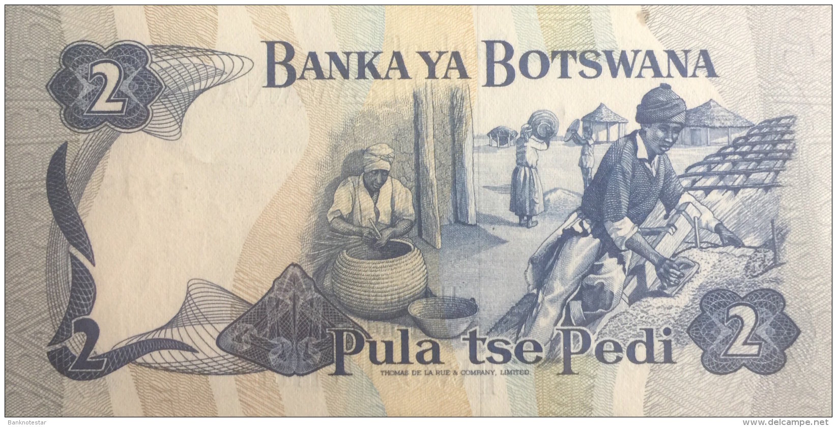 Botswana 2 Pula, P-7a (1982) - About Uncirculated - Botswana