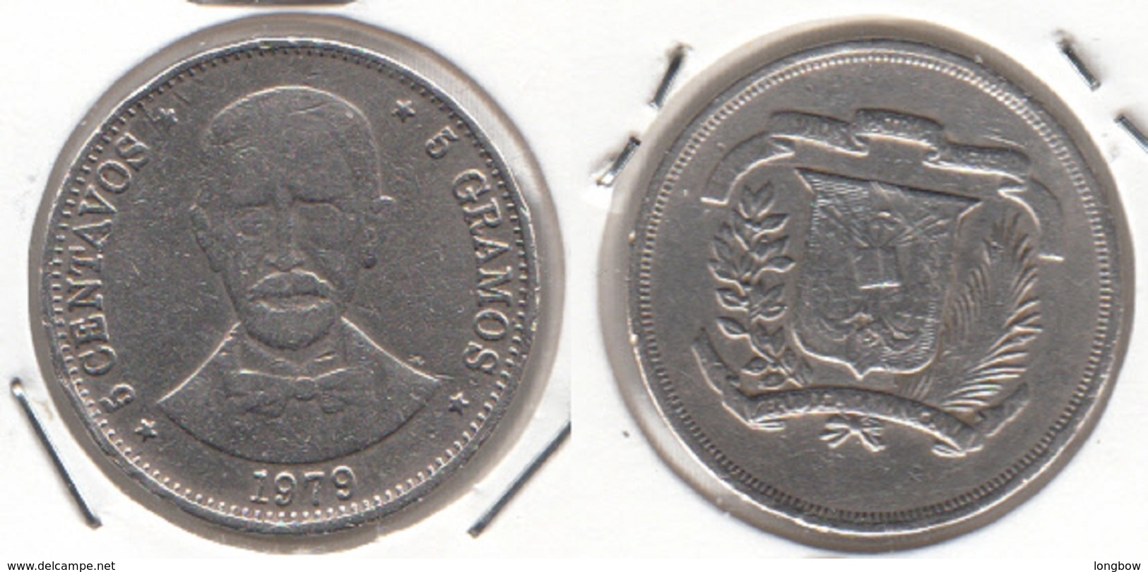 Dominican Republic 5 Centavos 1979 Km#49 - Used - Dominicaine