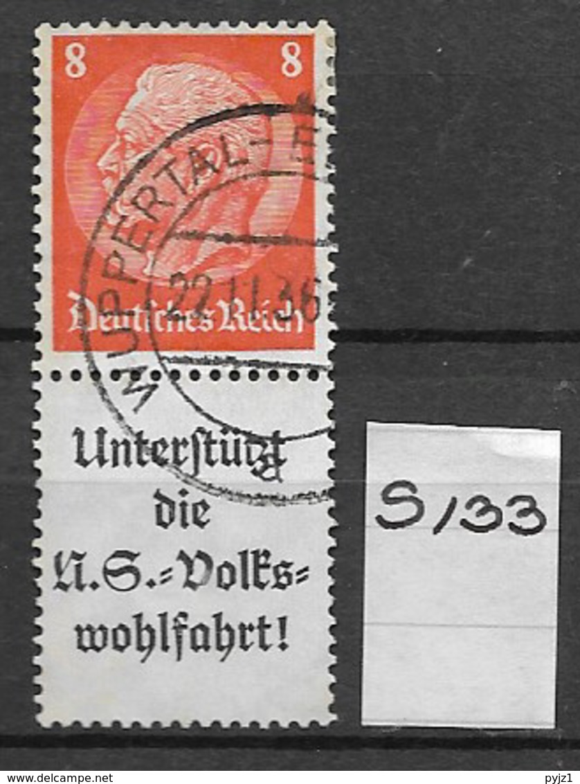 1936 USED Germany, Hindenburg, S133 - Zusammendrucke